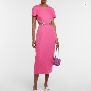 NWT Staud Matteo dress pink US4